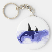 Orcas Killer Whales Key Chain