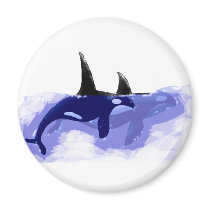 Orcas Killer Whales Refrigerator Magnets