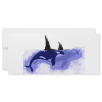 Orcas Killer Whales Rack Card