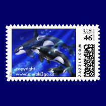 Orcas Postage Stamp