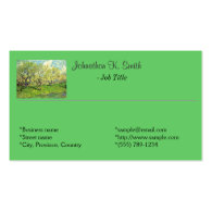 Orchard, farm, garden fine art business cards business card