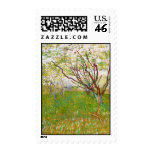 Orchard in Bloom Vincent van Gogh  fine art Stamps