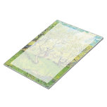 Orchard in Blossom by Van Gogh. Memo Pad