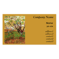 Orchard in Blossom Vincent van Gogh Business Card Template