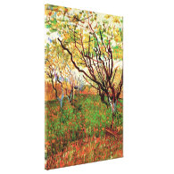 Orchard in Blossom, Vincent van Gogh Stretched Canvas Prints