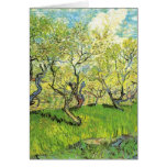Orchard in Blossom Vincent van Gogh Greeting Cards