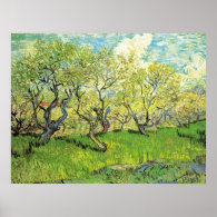 Orchard in Blossom, Vincent van Gogh Print