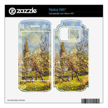 Orchard in spring by Alfred Sisley Decal For The Nokia N97