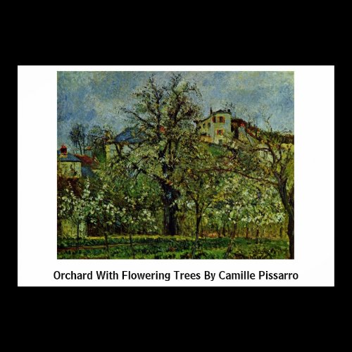 Orchard With Flowering Trees By Camille Pissarro Posters