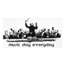 Orchestra design for Music Day! photo cards