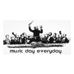 Orchestra design for Music Day! Personalized Photo Card