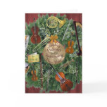 Orchestra Instruments Holiday Wreath Card