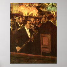 Orchestra of Opera by Degas, Vintage Impressionism Poster