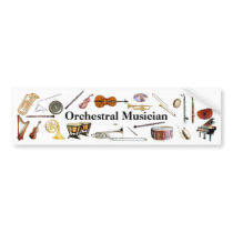 Orchestral Musician Bumper Sticker bumper stickers