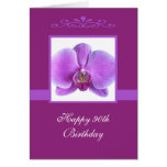Orchid 90th Birthday Card