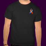 Orchid and Orange Awareness Pocket Ribbon T-Shirt