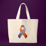 Orchid and Orange Awareness Ribbon Bag