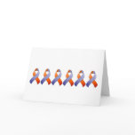 Orchid and Orange Awareness Ribbon Card