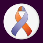 Orchid and Orange Awareness Ribbon Magnet