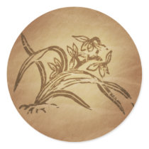 Orchid Beauty Chinese Sticker