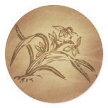Orchid Beauty Chinese Sticker