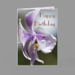 Orchid Birthday Card