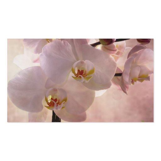Orchid Bookmark Business Card Template (front side)