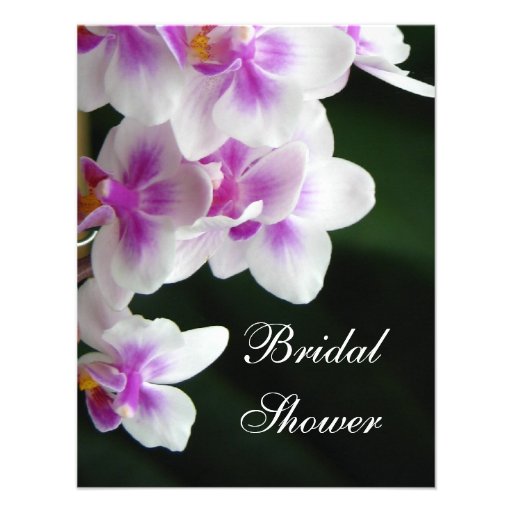 Orchid Bridal Shower Invitation