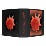 Orchid Cactus - Epiphyllum Ackermannii - Blossom 3 Ring Binder