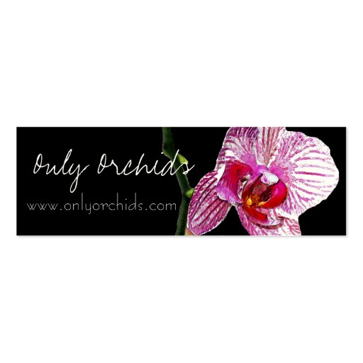 Orchid Design Profile Card Business Card Templates