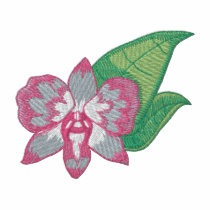 Orchid embroidered shirts