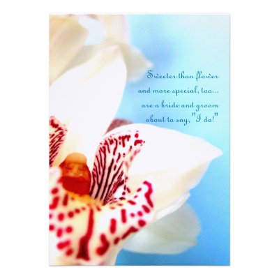 Orchid Engagement Invitation