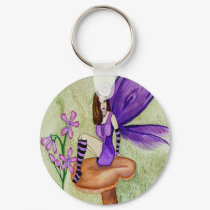 Orchid Fairy Keychain