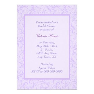 Orchid Floral Swirl Bridal Shower