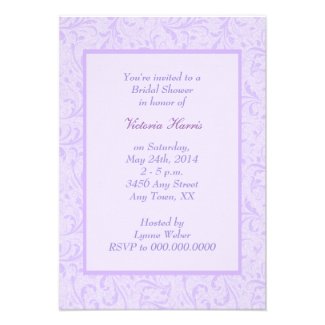 Orchid Floral Swirl Bridal Shower