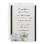 Orchid Floral Wedding Invitation