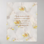 Orchid flower banquets, functions direction signs poster