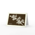 Orchid flower photo custom thank you personal note card