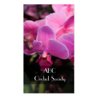 orchid flower society business card templates