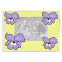 Orchid flower  template card