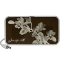 Orchid flowers black white photography your name doodle