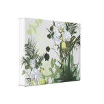 Orchid Garden Floral Gallery Wrap Canvas