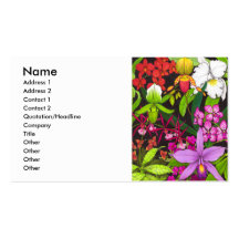 Orchid Garden Profile Card Business Cards