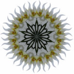Orchid Kaleidoscope Acrylic Ornament Photo Sculpture