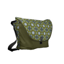 Orchid  Kaleidoscope Pattern Courier Bags
