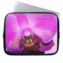 Orchid laptop sleeve with your name laptop sleeves