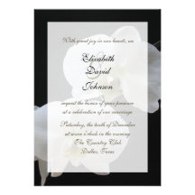 Orchid Marriage Reception Only Wedding Invitation