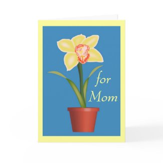 Orchid Mother's Day Card card