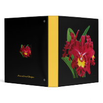Orchid Oil on Canvas Binder