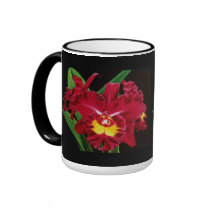 Orchid Oil on Canvas Mugs & Drinkware   